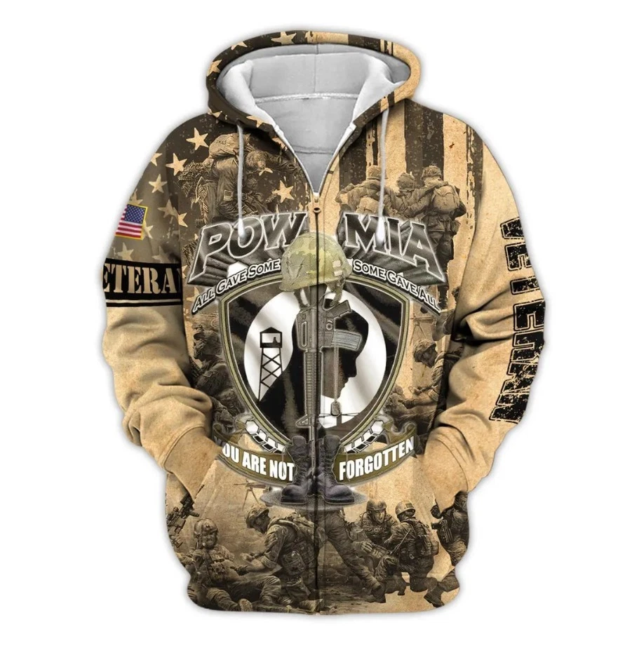 Pow Mia All Gave Some Veteran Pullover Hoodie American Eagle Hoodie American Fla