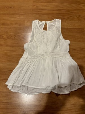 Vintage Y2K Hollister White Lace Tank Top Small | eBay