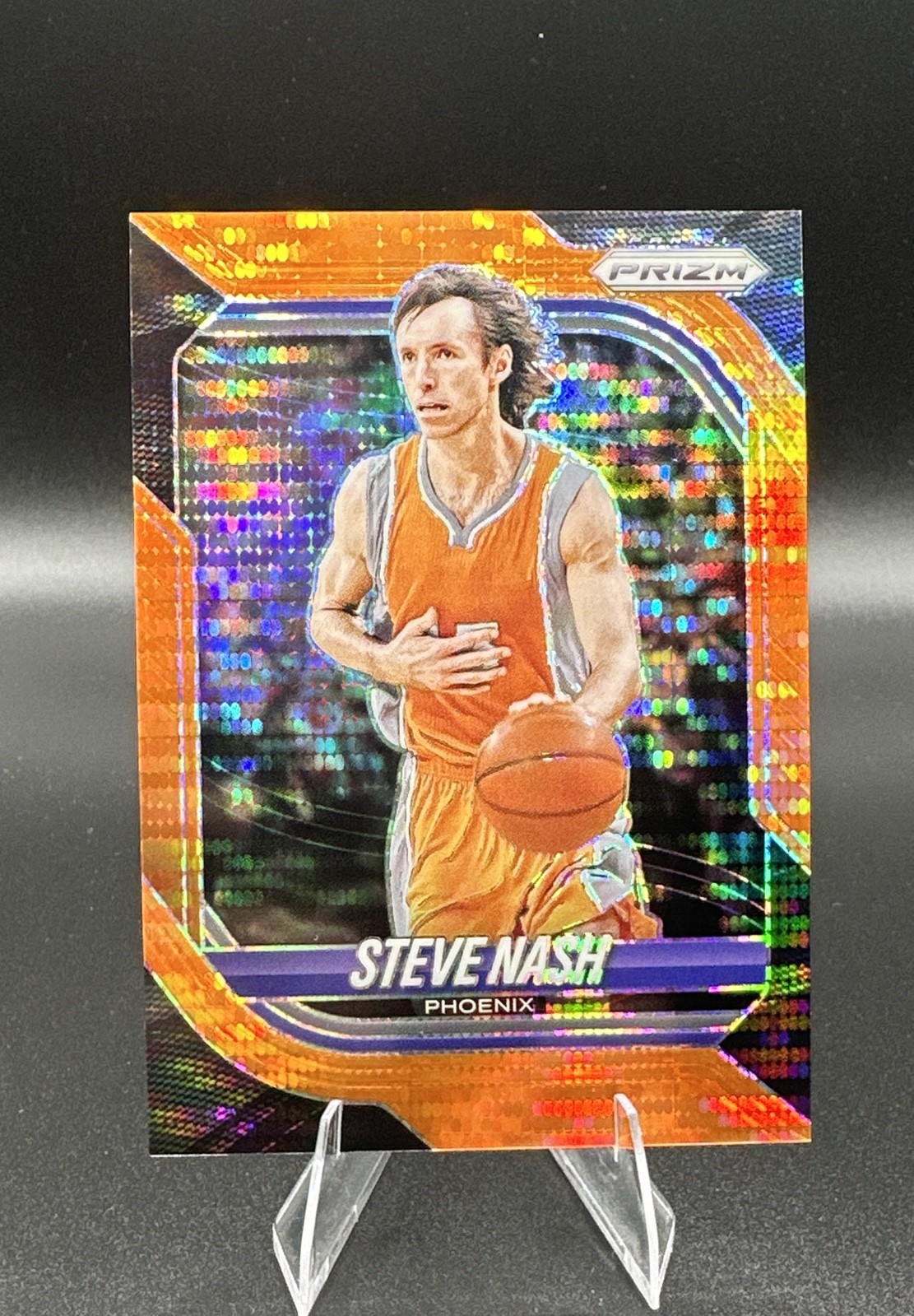 2025-26 Panini Prizm - Steve Nash #154 Orange Pulsar Prizm /175
