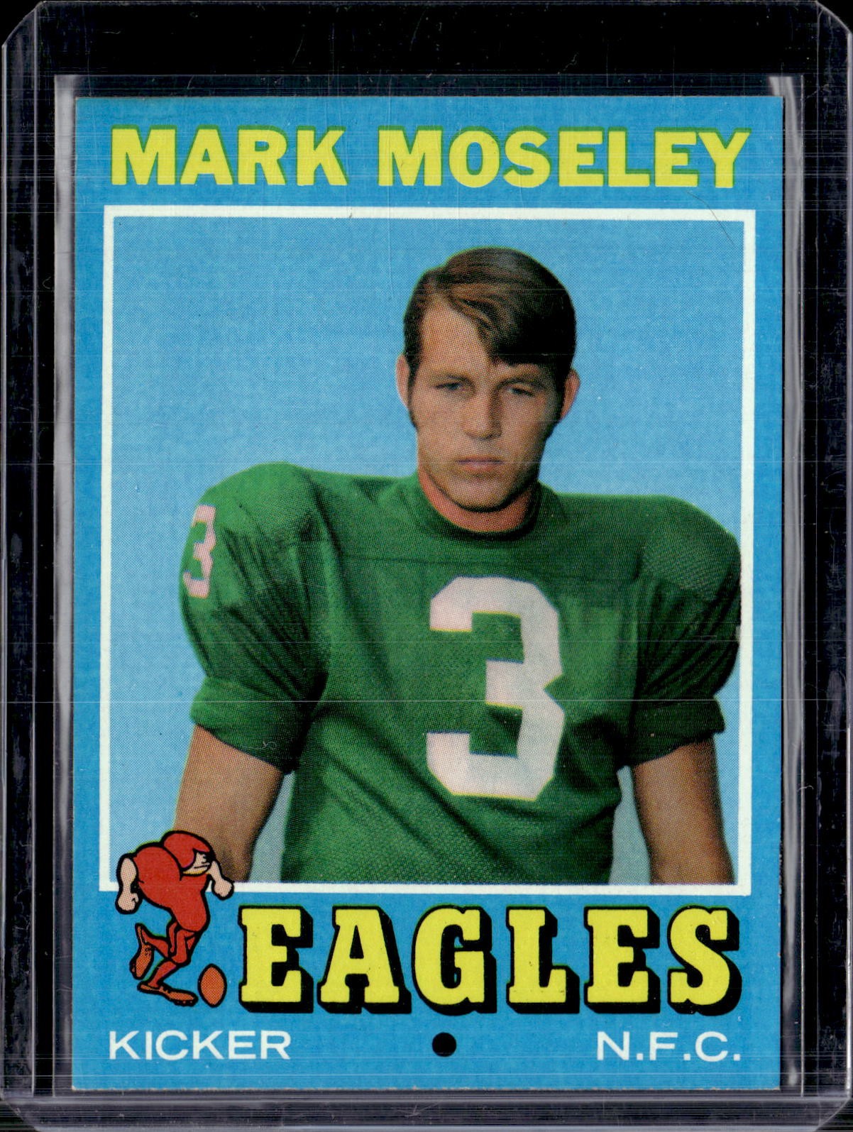 1971 Topps #257 Mark Moseley Rookie Philadelphia Eagles EX-MINT (minor crease)
