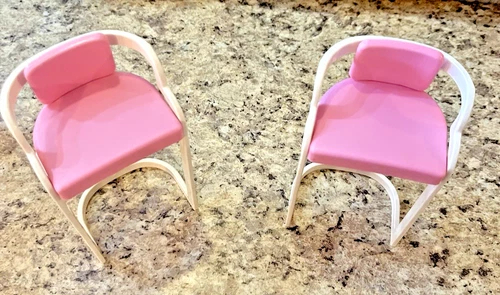 Vintage 1990s Barbie Replacement Chairs Kitchen Playset Mattel