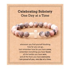 Sobriety Gifts for Women Anti Alcohol Bracelet Anti Smoking Bracelet for Women