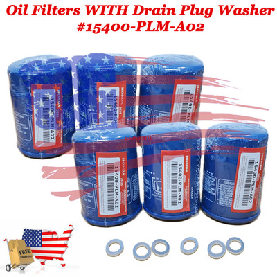 NEW Genuine OEM Honda Acura Engine-Oil Filter 6PCS 15400-PLM-A02