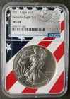 2021 $1 American Silver Eagle Dollar Type 1 NGC MS69
