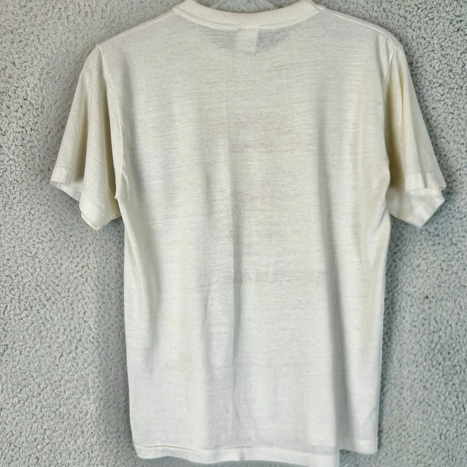 VTG 80s Paper Thin AA State Basketball Tournament Graphic T Shirt Tillamook Sz M - Image 2 of 4