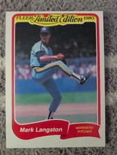 1985 Fleer Limited Baseball Mark Langston Rookie Card #17 Set Break NM. rookie card picture