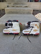 Rollerblade TRS Detail early 2000 Men's Inline Skates White Red Size 10 - 11