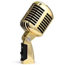 Retro Vintage Microphone, Professional Dynamic Studio Recording Microphone fo...