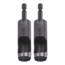 2pcs 16mm Leather Hollow Punch Hex Shank - Drill Bit for Fabrics Leathercraft