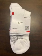 Nike NBA Authentics Socks Ankle Length WHITE/RED sz XL - NEW