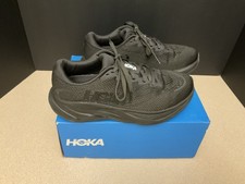 Womens Hoka One One Rincon 4 Triple Black Running Shoes. Size 6.5B. Nice Shoes 