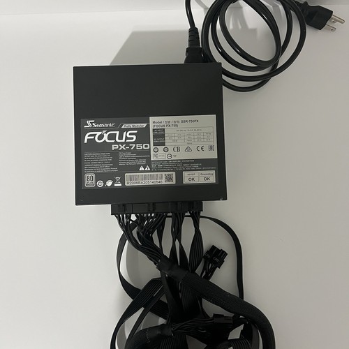 Sea Sonic Focus+ SSR-750PX 750W 80 Plus Platinum Full Modular Power Supply - Picture 8 of 11