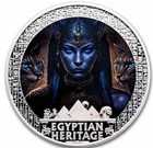 🇺🇸2025 Liberia 1oz Silver Egyptian Heritage: Bastet.  99 Minted W/COA