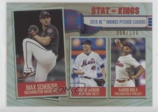2019 Big League Stat Kings Rainbow Foil Aaron Nola Max Scherzer Jacob deGrom rj1