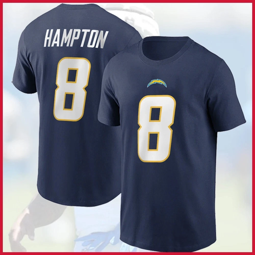 Omarion Hampton #8 Los Angeles Football 2025 Player Name & Number For Fans