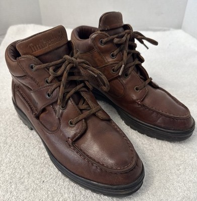 Youth Timberland Brown Leather Waterproof Gore-Tex Ankle Boots Size 5