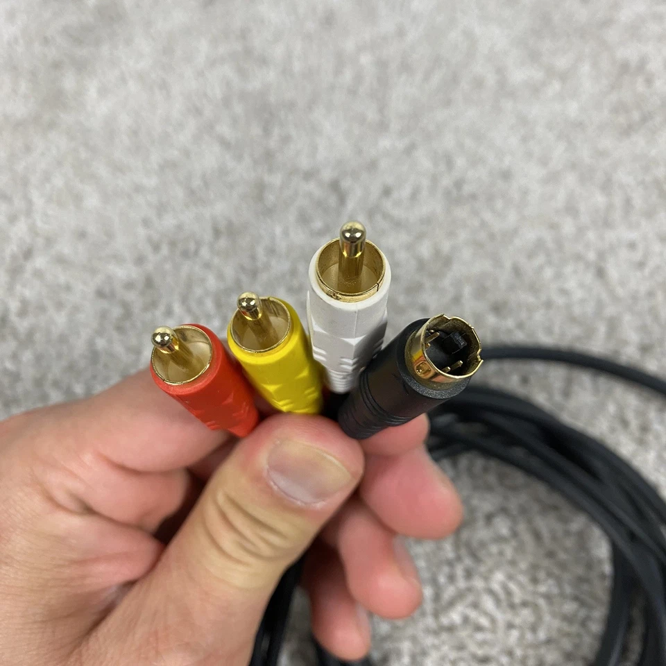 Cable de cable AV universal compuesto de video para PS1 PS2 XBOX SNES N64 GameCube Foto 3 de 4