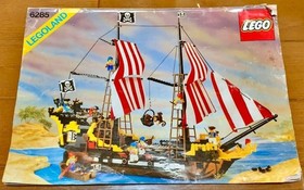 LEGO Pirates Black Seas Barracuda (Dark Shark) 6285 In 1989 Used W/Manual As Is