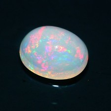 Superb Quality Natural Ethiopian Fire Opal Loose Oval Gemstone Cabochon 8x6 MM