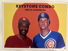 Baseball Cards Magazine 1989 Keystone Combo Smith-Sandberg #70  
