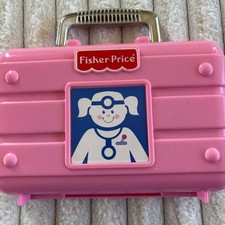 Fisher Price Doctor Kit Pretend Play Medical Case Toy Instruments Pink