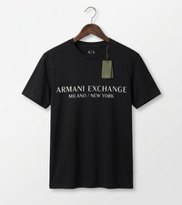 Armani Exchange Men s Regular Fit T-shirt with Logo size M BLACK