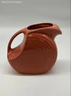 Fiesta Persimmon Orange Disc Pitcher 67 oz Homer Laughlin HLC USA Vintage