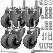 6 Pack Creeper Wheels 2.5 Inch Heavy Duty Swivel Caster Wheel