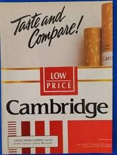 1989 CAMBRIDGE CIGARETTE ORIGINAL PRINT AD MANUFACTURED BY PHILIP MORRIS USA