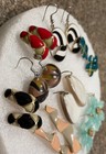 Vintage Enamel Plastic Lucite Mixed Earring Lot!!! — photo 7
