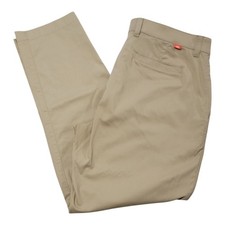 Nike Golf Men  s Standard Fit Flat Front Dri Fit Pants Beige Size 38x32