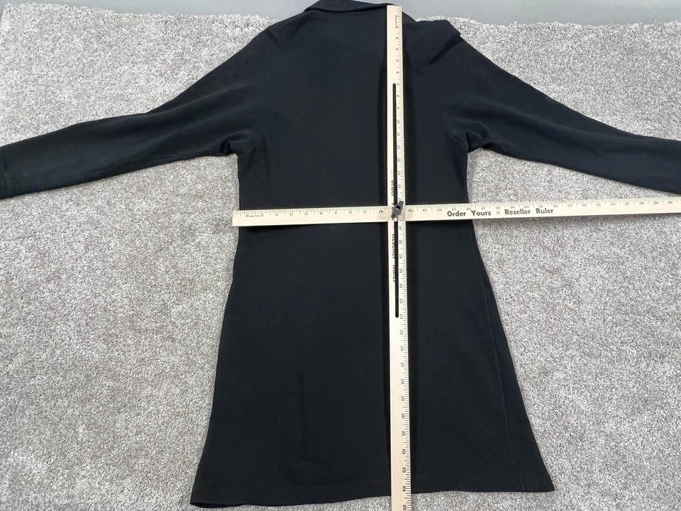 Vestido Lacoste Mujer Pequeño 38 Negro Manga Larga Polo Algodón F4897 Foto 3 de 4