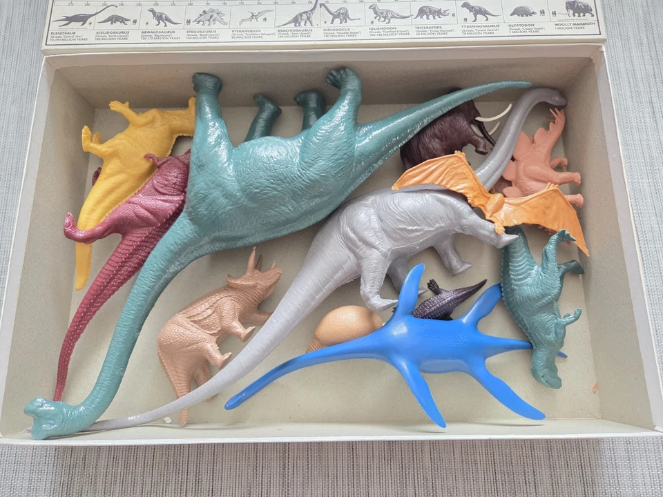 Natural History Museum Dinosaur Set 1987 Invicta Original Box 12 Figures Rare - Image 2 of 4