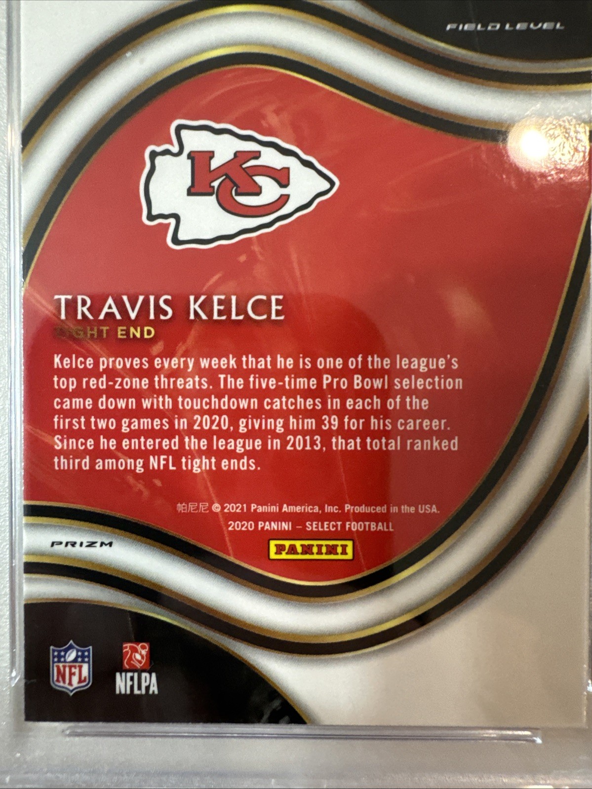 2020 Panini Select Travis Kelce Cosmic Prism Psa 10 Pop Five Must Have view 5