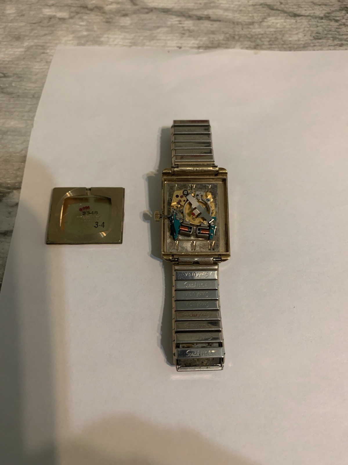 Bulova Accutron 10k RGP N4 Watch For Parts Or Repair