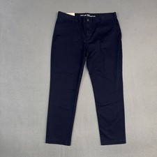 Khakis By Gap Pants Womens 10 Navy Blue Slim City Cotton Blend Twill NWT New