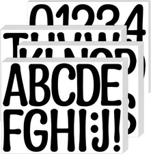 534 PCS 42 Sheets Letter Stickers Large Alphabet Number Sticker 4 Inch Poster