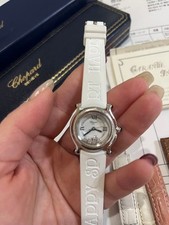 Chopard Happy Sport Watch with Diamonds & Sapphire Good Cond Box 6