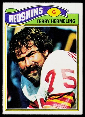 Terry Hermeling, 1977 Topps, #523, Washington Redskins,