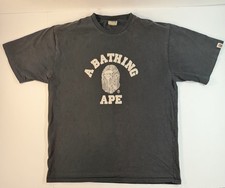 A Bathing Ape BAPE T Shirt Mens 3XL Black Ape...