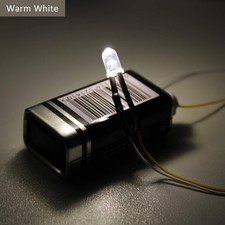 100pcs 5mm Pre-Wired 12V Warm White LED Diodes for DIY Projects