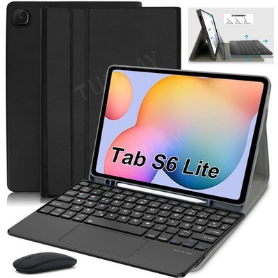 Hülle Für Samsung Galaxy Tab S6 Lite 10.4'' P610 P615 QWERTZ Touchpad Tastatur DE