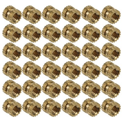  100 Pcs Gewindeeinsätze Messing -Einsatzmutter Gewindeeinsatzmutter