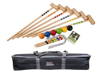 GICO Krocketspiel Crocket für 6 Spieler (80 cm) in Transporttasche 3226