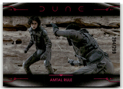 Topps Dune Chrome 2024 No. 87 Amtal Rule Pink Refractor 294/299