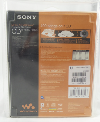 Sony PSYC MP3/ATRAC Walkman - Portable CD Player - Purple (D-NE320