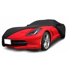 Custom Fit Indoor Car Cover for Corvette C7 C6 C5 - Soft Satin, Breathable, Dust