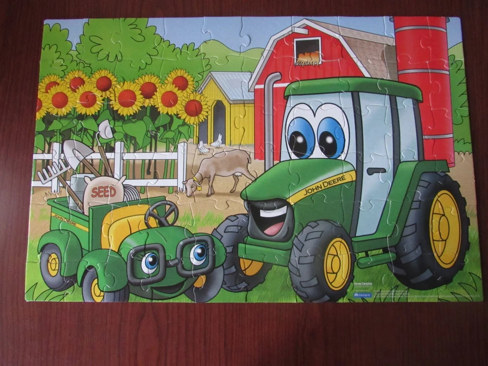John Deere 60 piece puzzle The Big Surprise plus John Deer Flashlight - Image 2 of 4