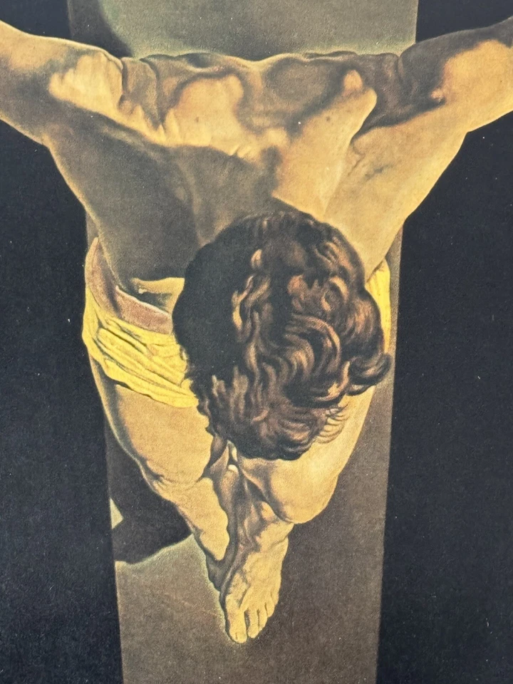 SALVADOR DALÍ ANTIGUO MODERNO SURREALISTA CRISTO LITOGRAFÍA SURREALISMO ANTIGUO AÑOS 60 Foto 3 de 4
