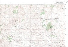 Thumb Tank Peak Quadrangle New Mexico 1963 USGS Topo Map 7.5 Minute Topographic